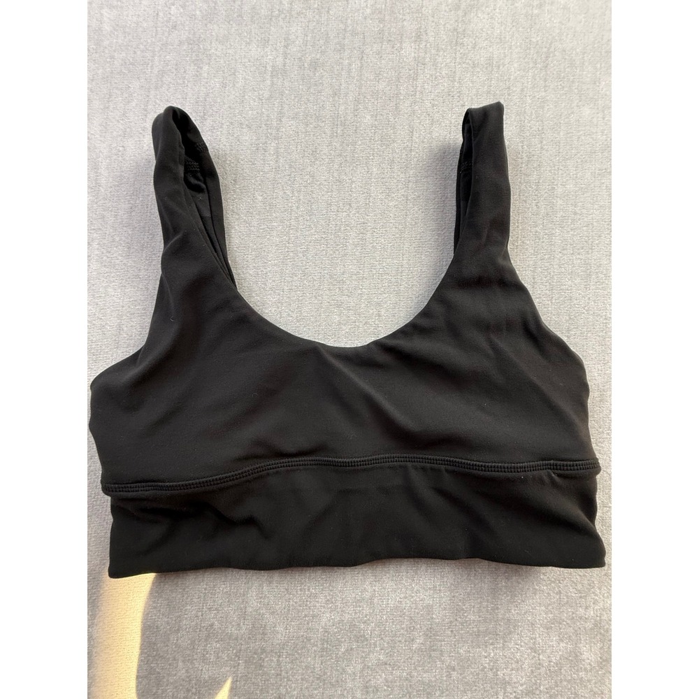 Lululemon Align Reversible Bra Black Nulu Yoga Sports Bra Size 6 W2DASS